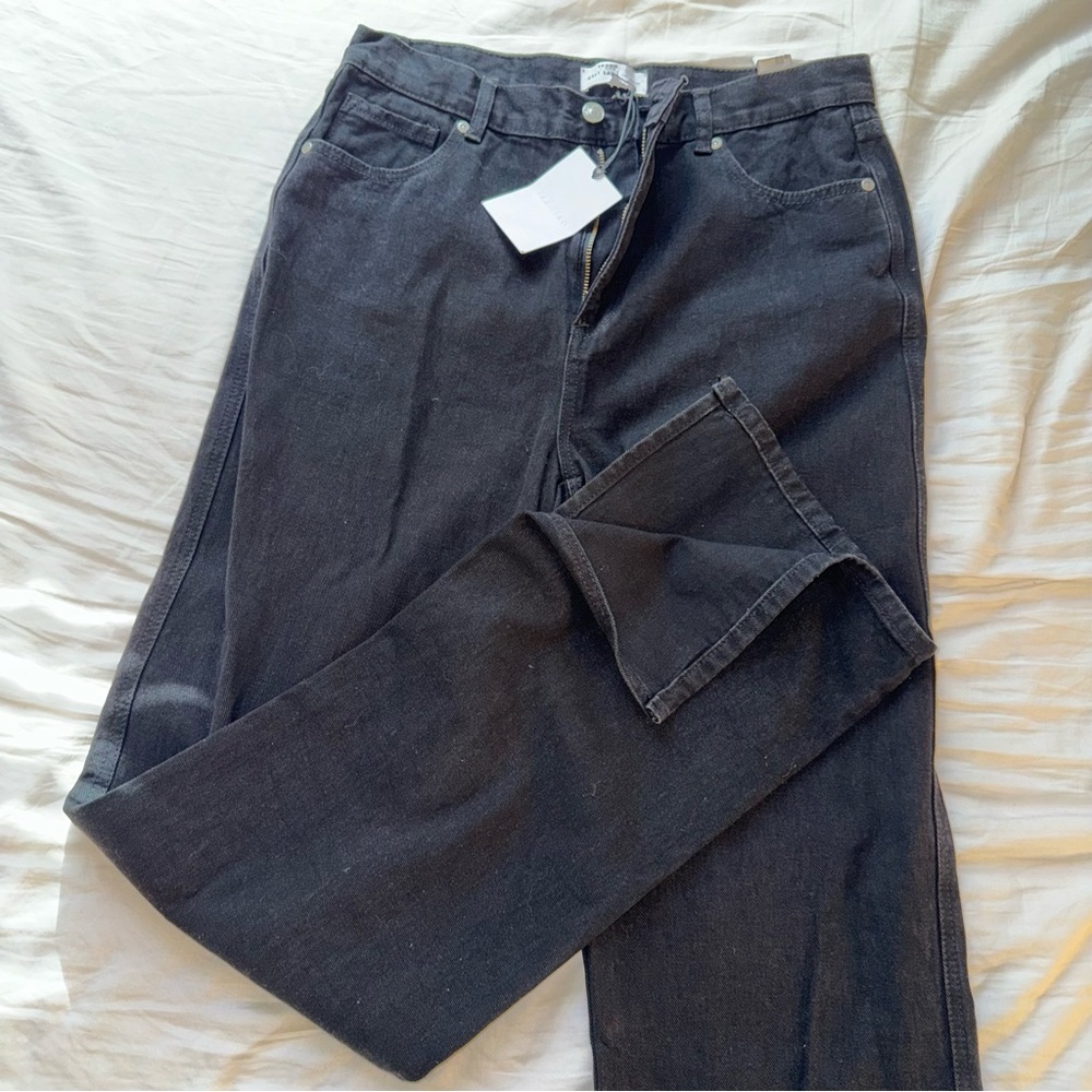 NWT Grey Lab Black Side Slit Detail Jeans 28